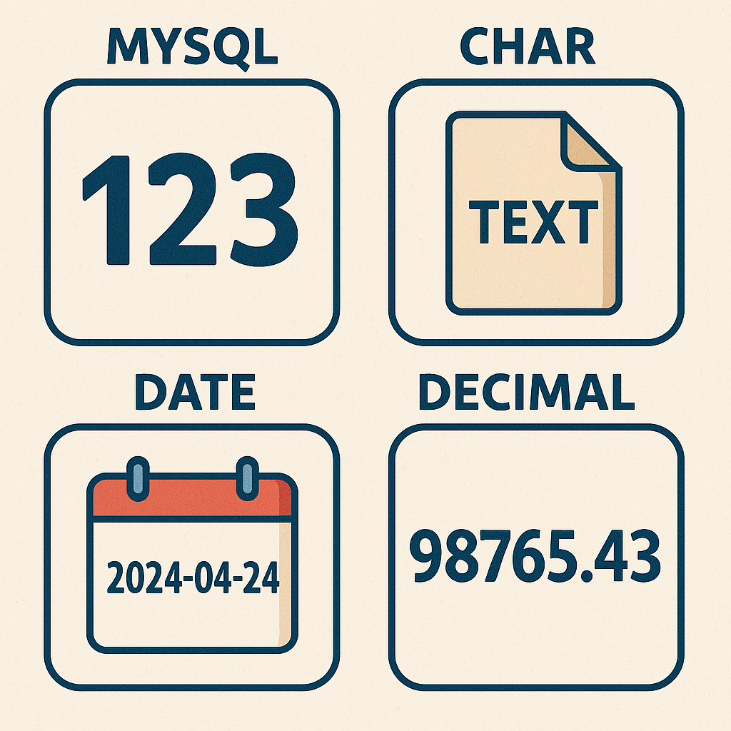 Tipos de datos MySQL